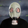 Men Army Masque à gaz avec filtre Breath Game Gris